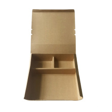 Caja de papel cuadrado biodegradable Caja de almuerzo a prueba de aceite